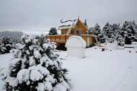 Winter storm leaves a little  snow